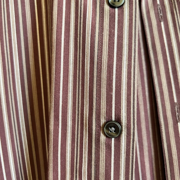 A[x]ist brown striped button down Size XL - Picture 3 of 4
